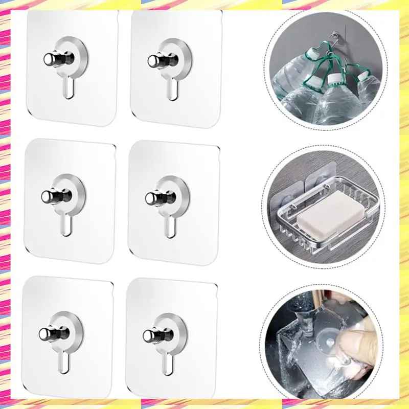 Cârlig transparent pentru montaj pe perete gratuit (20 buc)